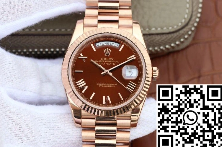 Brown Factory Rolex Date 228235 Dial Day 40mm EW 0417